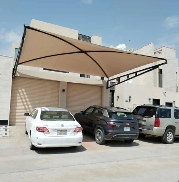 تركيب مظلات سيارات من شبوك وهناجر الرؤية