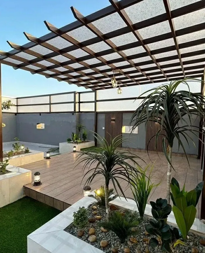 تركيب مظلات وجلسات الأحواش الحديثة لفلل ومنازل في الرياض